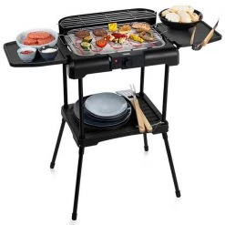 Princess Elektrischer Standgrill Mit Aufklappbaren Seitenablagen - Elektrogrill -Angebote Grill Store 10750262 3 d 1